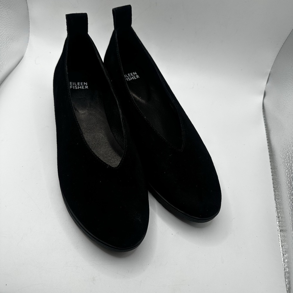 Eileen Fisher Humor Wedge Suede Slip On Ballet Wedge Style‎ Flat Women's Size 9